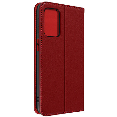 Avizar Housse pour Samsung Galaxy A23 5G et M23 5G Cuir Véritable Clapet Porte-carte Support Vidéo  Rouge