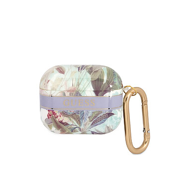 Guess Coque pour Airpods 3 Flowers avec Anneau Multicolore