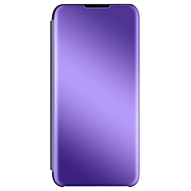 Avizar Housse Redmi Note 10 Pro Clapet translucide Miroir Support Vidéo violet