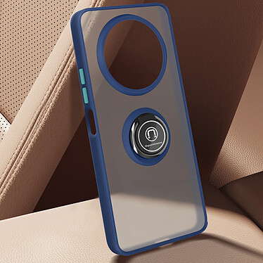 Avis Avizar Coque pour Xiaomi Redmi A3 Bague Métallique Fonction Support Bleu Nuit