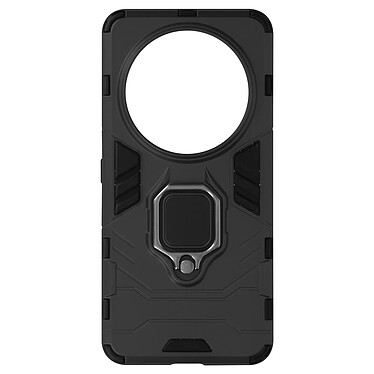 Avizar Coque pour Xiaomi 14 Ultra Anneau Support Bi-matière Antichoc Noir