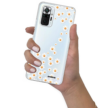 Evetane Coque Xiaomi Redmi Note 10 Pro 360 intégrale transparente Motif Marguerite Tendance pas cher