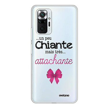 Evetane Coque Xiaomi Redmi Note 10 Pro 360 intégrale transparente Motif Un peu chiante tres attachante Tendance