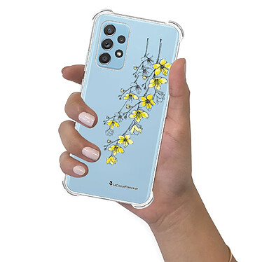 LaCoqueFrançaise Coque Samsung Galaxy A52 Silicone antichocs Solides coins renforcés  transparente Motif Fleurs Cerisiers pas cher