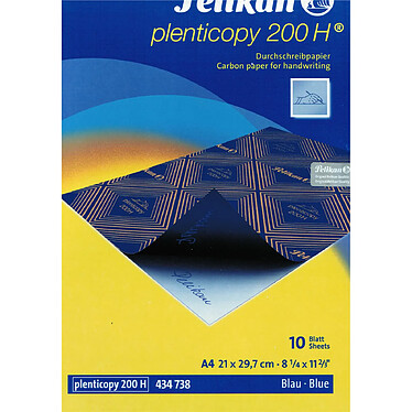 PELIKAN Pochette de 10 feuilles Papier Carbone Plenticopy 200H Bleu