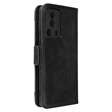 Avizar Étui Folio pour Xiaomi 13 Lite Porte-cartes Amovible Languette magnétique  noir