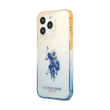 Avis U.S Polo Coque de Protection pour iPhone 14 Pro Max Double Horse Bleu