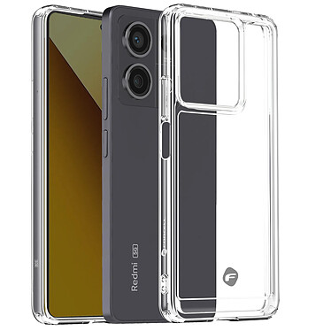 Forcell Coque pour Xiaomi Redmi Note 13 5G Polycarbonate Bloc Caméra Surélevé Transparent