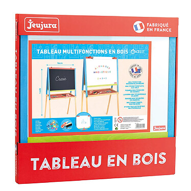 JEUJURA Tableau multifonctions en bois sur pieds pas cher