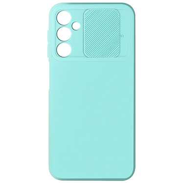 Avizar Coque pour Samsung Galaxy A25 5G Silicone Cache Caméra Coulissant Turquoise