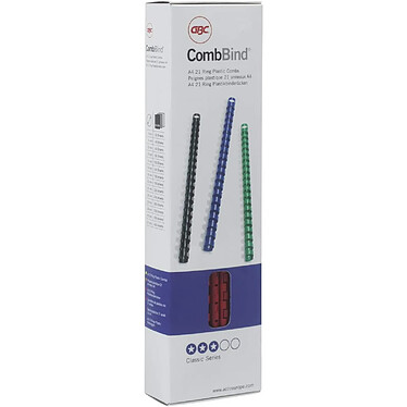 Avis GBC Lot de 100 CombBind Peignes de reliure bleu 6 mm