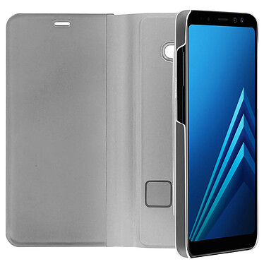 Acheter Avizar Étui Galaxy A8 Housse folio Miroir coque rigide clapet fonction support - Argent