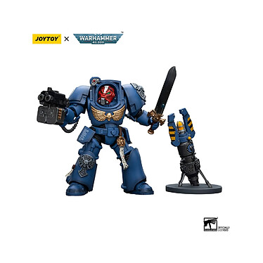 Acheter Warhammer 40k - Figurine 1/18 Ultramarines Terminator Squad Sergeant with Power Sword and Telep