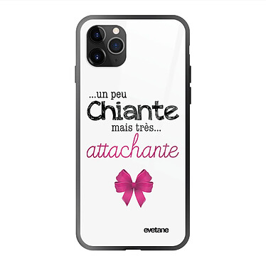 Evetane Coque en verre trempé iPhone 11 Pro Un peu chiante tres attachante