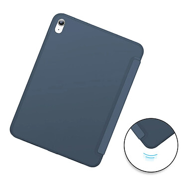 Avis Evetane Étui Smart Cover iPad 109 Pouces 10eme Generation (2022) Bleu à Rabat avec Support