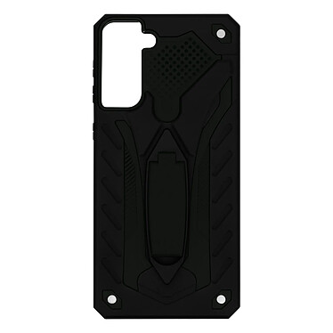 Avizar Coque Samsung Galaxy S21 Plus Bi-matière Antichoc Béquille Support Vidéo Noir