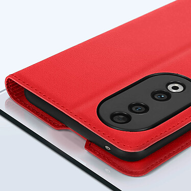 Avizar Étui pour Honor 90 Porte-carte Support Vidéo Design Fin  Rouge pas cher