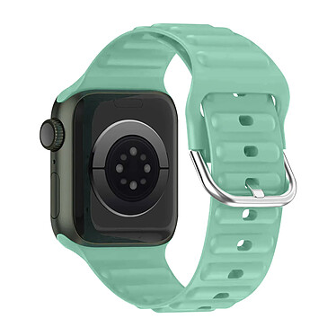 Avizar Bracelet pour Apple Watch 49mm et 45mm et 44mm et 42mm Silicone Ajustable Turquoise