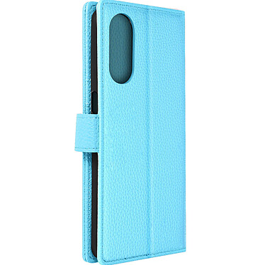 Avizar Etui pour Oppo A78 avec Support Vidéo et Portefeuille  bleu