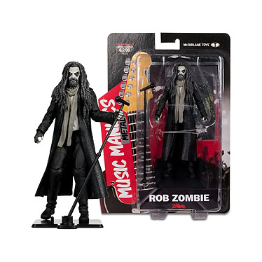 Rob Zombie - Figurine Metal Music Maniacs Rob Zombie 15 cm pas cher