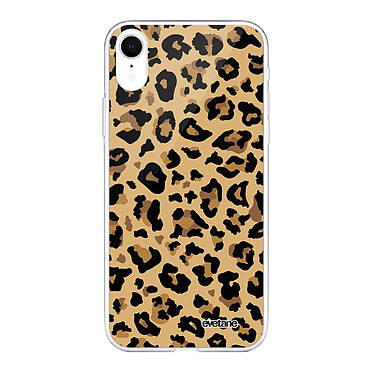 Evetane Coque iPhone Xr 360 intégrale transparente Motif Léopard Beige Tendance