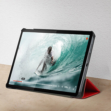 Avis Avizar Étui Lenovo Tab P11 et P11 Plus Support Vidéo Design Fin rouge