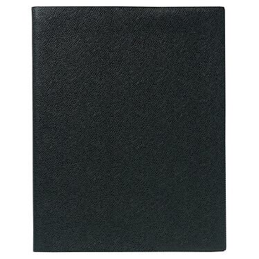 QUO VADIS Agenda Président + Répert. Couv Plast Grainée noir 21 x 27 cm