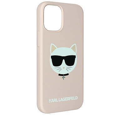 Karl Lagerfeld Coque pour iPhone 12 Mini Design Choupette IKONIK Soft-touch  Rose