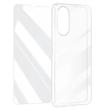 Myway Coque pour Xiaomi Redmi 13C Silicone Souple Verre Trempé Dureté 9H Transparent