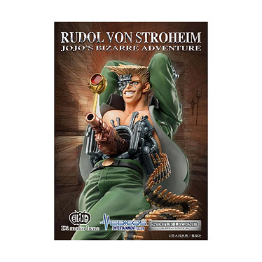 Acheter JoJo's Bizarre Adventure Part 2 : Battle Tendency - Statuette Legend Rudol von Stroheim 18 cm