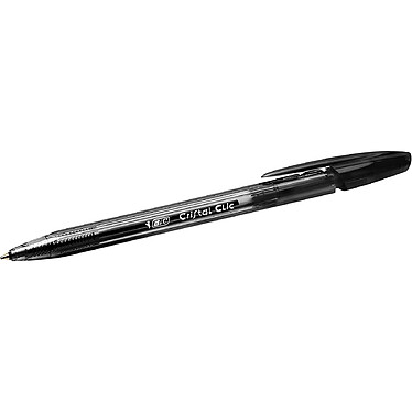 Avis BIC Blister de 4 Stylos-bille Cristal Clic Pointe moyenne Noir