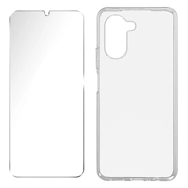 Myway Pack Protection pour Realme C33 Coque Souple + Verre Trempé Transparent