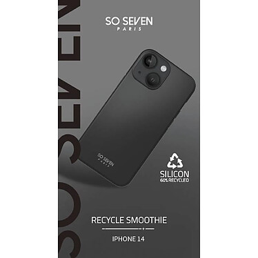 Avis So Seven Coque pour iPhone 14 SMOOTHIE RECYCLE Noir