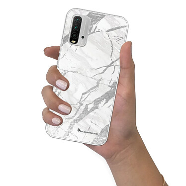 LaCoqueFrançaise Coque Xiaomi Redmi 9T 360 intégrale transparente Motif Marbre gris Tendance pas cher