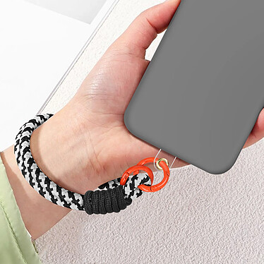 Avizar Dragonne pour Téléphone Bracelet Nylon Blanc / Noir pas cher