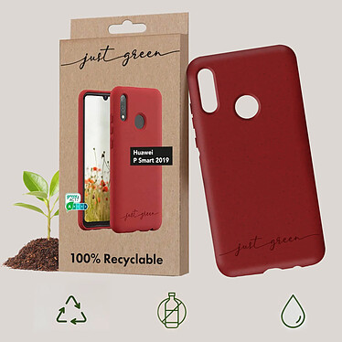 Avis Just Green Coque pour Huawei P Smart 2019 et Honor 10 Lite Recyclable  Rouge