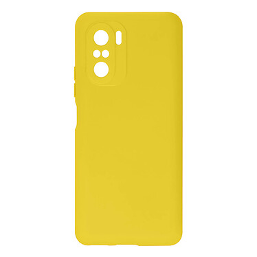 Avizar Coque pour Xiaomi Poco F3 et Mi 11iSilicone Semi-rigide Finition Soft Touch Fine Jaune