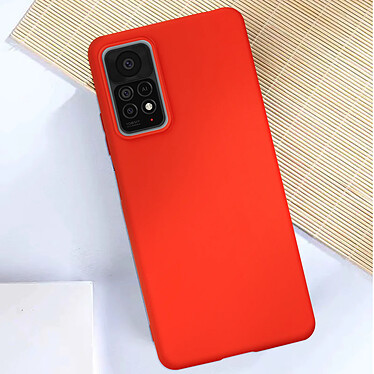 Avis Avizar Coque pour Xiaomi Redmi Note 11 Pro 5G silicone flexible finition soft-touch Anti-traces  Rouge