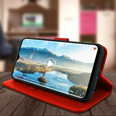 Acheter Avizar Étui pour Xiaomi Redmi 9 Clapet Portefeuille Support Vidéo  Rouge