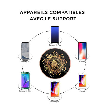 LaCoqueFrançaise Chargeur Induction contour gold Mandala Or pas cher