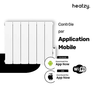 Acheter Chauffage électrique Wifi - inertie fluide - 1500W - blanc - Heatzy