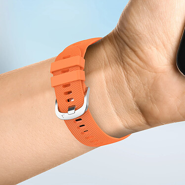 Avizar Bracelet pour Honor Magic Watch 2 46mm Silicone Texturé Orange pas cher