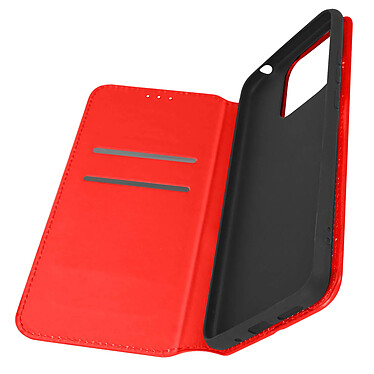 Avizar Housse pour Xiaomi Redmi 10C Clapet Portefeuille Fonction Support Vidéo  rouge