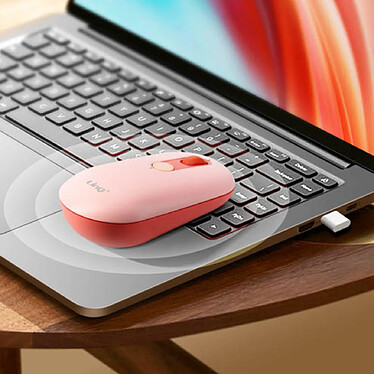 LinQ Souris Bluetooth  + Dongle USB, Rose pas cher