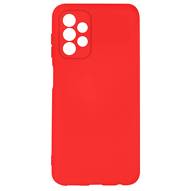 Avizar Coque pour Samsung Galaxy A13 4G Silicone Semi-rigide Finition Soft-touch Fine  rouge