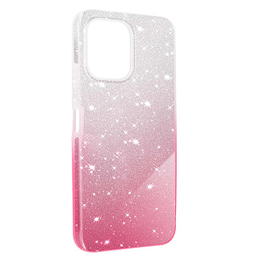 Avizar Coque pour Xiaomi Redmi 12 Paillette Silicone Semi rigide Fine Blanc / Rose