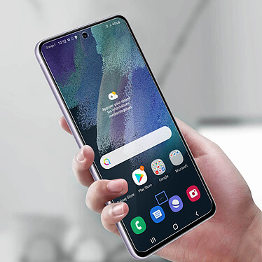 4smarts Verre trempé Samsung Galaxy S21 FE Résistant Anti-traces  Transparent pas cher