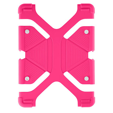 Avizar Coque pour tablette 8.9 à 12 pouces Universel Silicone Gel Bumper Fonction support  rose