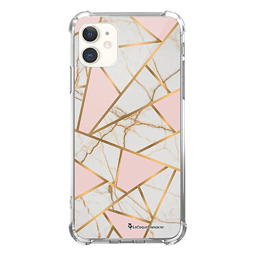 LaCoqueFrançaise Coque iPhone 11 anti-choc souple angles renforcés transparente Motif Marbre Rose