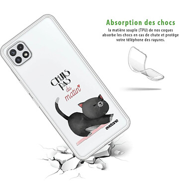 Avis Evetane Coque Samsung Galaxy A22 5G 360 intégrale transparente Motif Chuis pas du matin Tendance